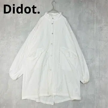 Didot. 나일론 코치 자켓 얇은 소재 화이트 루즈핏