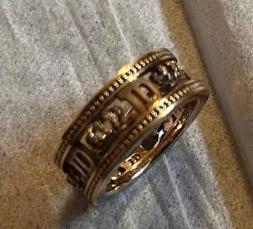 저스틴 데이비스 Justin Davis FAME 반지 골드