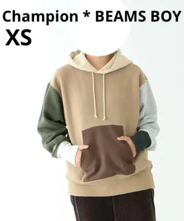 Champion * BEAMS BOY 후드 부착 후드티