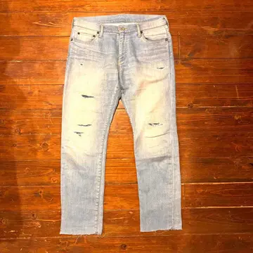 Ron Herman 론 헤르만 맨투맨 데님 컷오프 가공