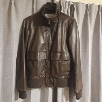 브라운 가죽 자켓