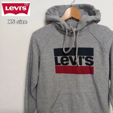 USA 구제 의류 90s Levis 후드 맨투맨 XS 그레이 여성용
