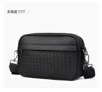 새상품 블랙 뜨개질 디자인 숄더백