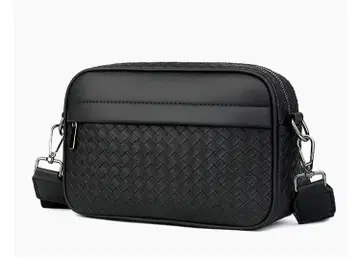 새상품 블랙 뜨개질 디자인 숄더백