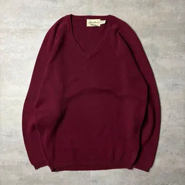 90s Eddie Bauer V넥 코튼 니트 스웨터