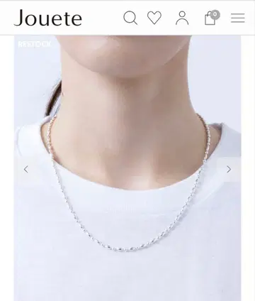 Jouete 체인 세미 롱 목걸이