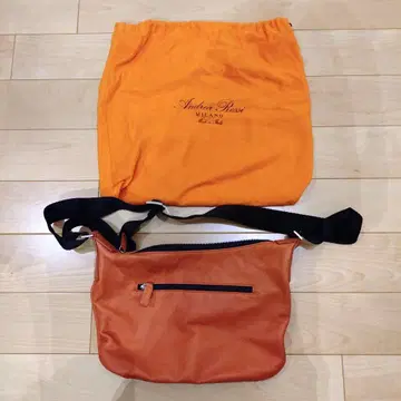 안드레아 로시 가죽 백 오렌지
