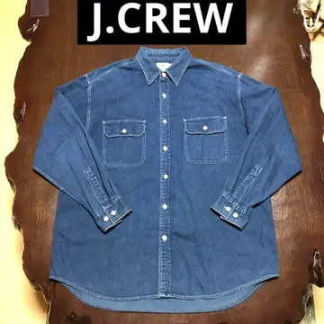 90s J CREW J크루 데님 셔츠 거인 택 루즈 오버 사이즈