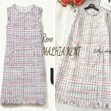 컨디션 최상 르네 마리아 트위드 원피스