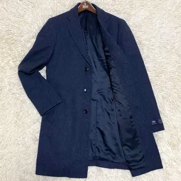 [ 새상품급 ] 유나이티드 애로우즈 MOON 원단 헤링본 체스터 코트