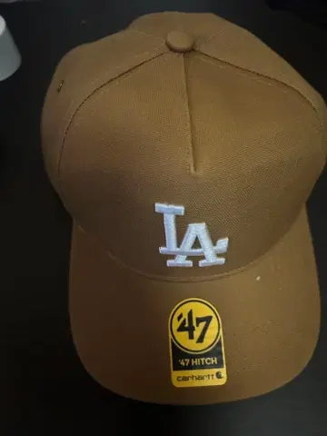 [ NY 한정판 ] 47/Carhartt HITCH LA 로고 브라운 캡