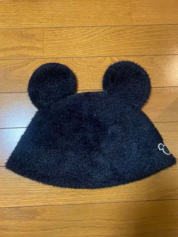 블랙 귀도리 모자 디즈니랜드 씨