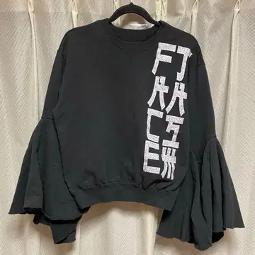 FACETASM 파세타즘 플레어 슬리브 맨투맨 트레이닝복