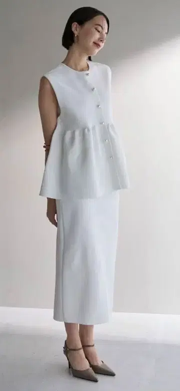 [경량/세탁 가능] unfilo 앙피로 셋업 스커트 2way 베스트