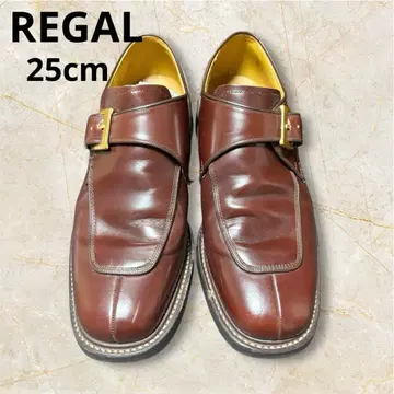 REGAL 리걸 싱글 몽크 스트랩 로퍼 브라운 25cm