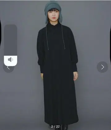 4WAY 스트레치 하이넥 원피스