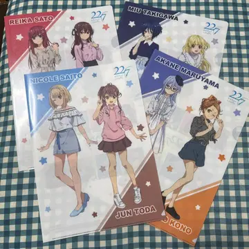 나나니지 22/7 캐릭터 클리어 파일 4장 세트