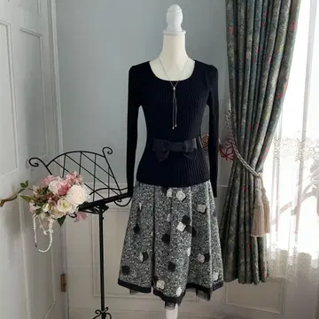 48 엠즈 그레이시 셋업 38/40 스커트 새상품