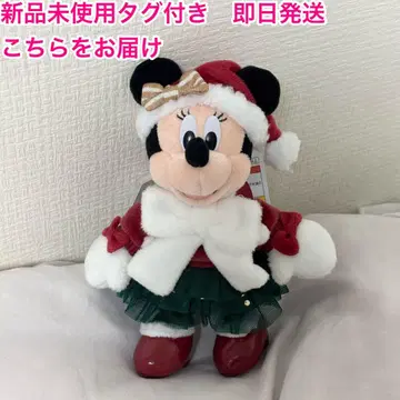 2025 디즈니 크리스마스 인형 배지 미니 머플러 미사용 새상품