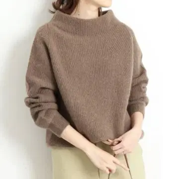 SLOBE IENA 라쿤 캐시미어 혼방 터틀 풀오버