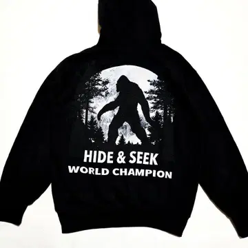 HIDE&SEEK 하이드앤시크 빅풋 속기모 후드 맨투맨