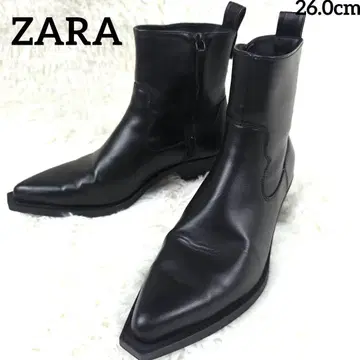 미사용급 컨디션 최상 ZARA 자라 사이드 지퍼 부츠 첼시 부츠 블랙