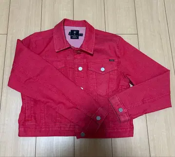 GEORGIA MAY JAGGER 레드 데님 자켓 10