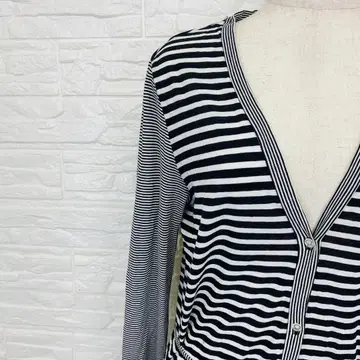 STUDIO PICONE 보더 무늬 롱 가디건 피코네 M