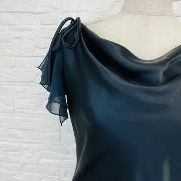 CATLE CLUB 프릴 메로우 드레스/슬리브리스 원피스 M 블랙