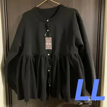 [ 새상품 ] 시마무라 chico Arcreve 페플럼 가디건 LL 블랙