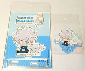 [ 익명 배송 ] 주술회전 산리오 아크릴 스탠드 스티커 고죠 사토루