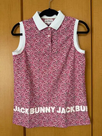 Jack Bunny!! 꽃무늬 피케 셔츠 사이즈 2