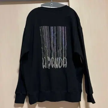 Hipanda 블랙 맨투맨 트레이닝복 큐빅 L 긴팔