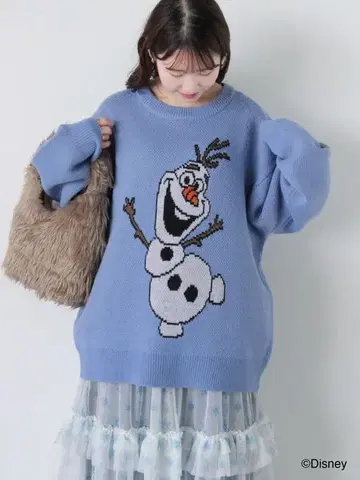 겨울왕국 올라프 니트 스웨터 새상품 미사용 택 포함