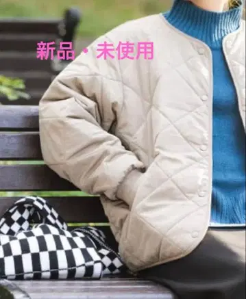 새상품 택 포함 어반 리서치 충전솜 퀼팅 노카라 자켓 M 사이즈