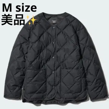 유니클로 퍼프 테크 릴랙스 자켓 M 블랙 여성용