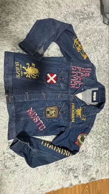 아비렉스 데님 자켓 남성용 M 사이즈