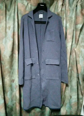 조제 레비 Jose Levy 레어 롱 니트 코트 a Paris 연보라