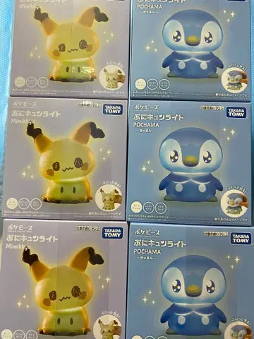 [ 미개봉 새상품 ] 포켓몬스터 라이트 피카츄 팽도리 6개 세트