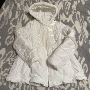 Chesty 화이트 후드 부착 다운 자켓 1 사이즈