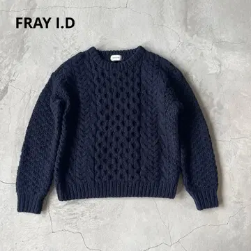 프레이 아이디 케이블 니트 네이비