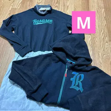 Rosasen 플리스 자켓 네이비