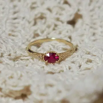 노제스 반지 11호 골드 반지 NOJESS 루비