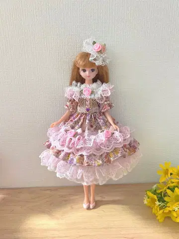 리카짱 제니짱 옷 갈아입기 의류 꽃무늬 드레스 핸드메이드