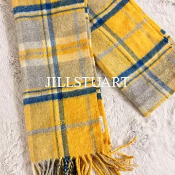 [ 새상품급 ] JILL STUART 캐시미어 100% 체크 무늬 머플러