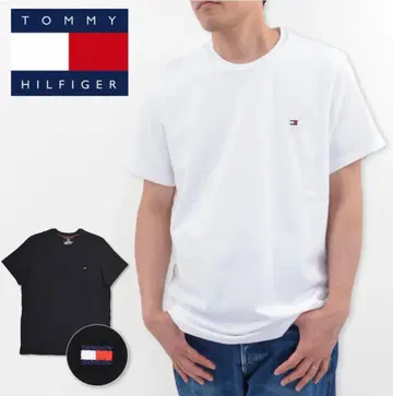 [ 새상품급 ] TOMMY HILFIGER 화이트 T셔츠
