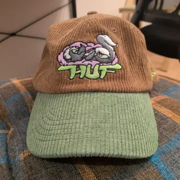 HUF 코듀로이 캡 브라운/그린