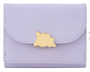 라벤더 가죽 3단 폴더형 지갑