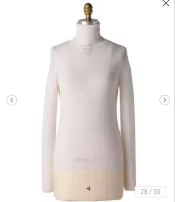 새상품급 드로어 drawer 실크 캐시미어 리브 니트 2