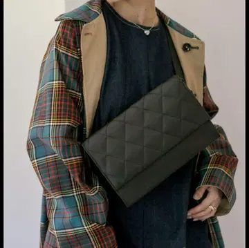 ear PAPILLONNER 와이드 테이프 퀼팅 블랙